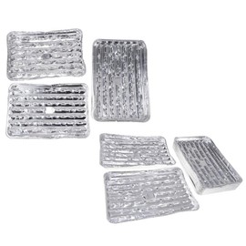 P Prettyia 40pcs/Set Disposable Aluminum Foil Barbecue Grilling Trays Outdoor BBQ Spare