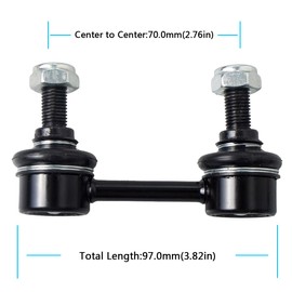 AUQDD K750041 - Barra estabilizadora trasera compatible con 2003-2008 Su-baru Forester /2004-2007 Impreza con modelos WRX STI (# 20470SA010 20470SA011 101-5236 MS80809 )