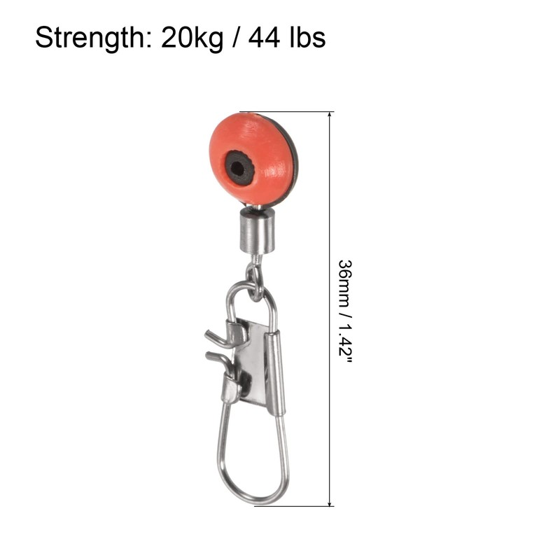 PATIKIL Fishing Line Sinker Slides 44LBS Load Capacity 60pcs Float