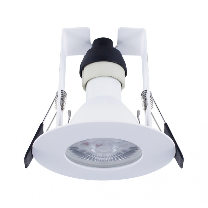 Integral Evofire 70mm cutout Fire Rated Downlight White Round +GU10