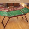 Bits and Pieces Fold-and-Go Wooden Jigsaw Puzzle Table with Legs,