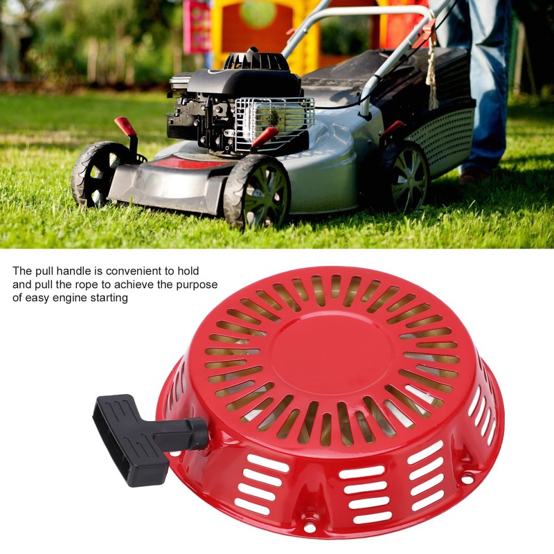 Pull Start Recoil Starter 215mm/8.5in Red Cover for 212cc 6.5HP