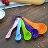 Set of 5 Plastic Measuring Spoons Set Colorful Measuring Cup