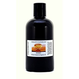 Crazy Candles 8oz Honey (Very Strong) Bottle 8 Fl Oz Each (237ml) Premium Grade Scented Fragrance Oil