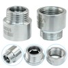 Rierdge 2 Pack 15mm Length Stainless Steel Shower Head Extension,