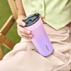 Sttoke Leakproof Lid Shatterproof Tumbler, Lilac Dream, 6.9-inch Height, 16