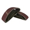 Pack of 25 fabric sanding belts, 75 x 533 mm,