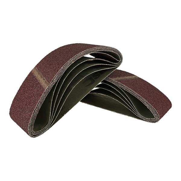 Pack of 25 fabric sanding belts, 75 x 533 mm,