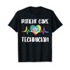 PCT Patient Care Technician Tech Floral Heart Stethoscope T-Shirt