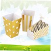 LABRIMP 36pcs Gold Popcorn Boxes Container Birthday Decorations for Boys
