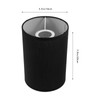 STOBAZA Tall Drum Lamp Shades, Linen Cylinder Lamp Shade, E27