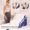 OAISZ 4 PCS Wedge Pillow Set for After Surgery, Memory
