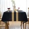 Arwllzz Black Table Cloth 100x140cm Dust-Proof Tablecloth Rectangular Washable Machine