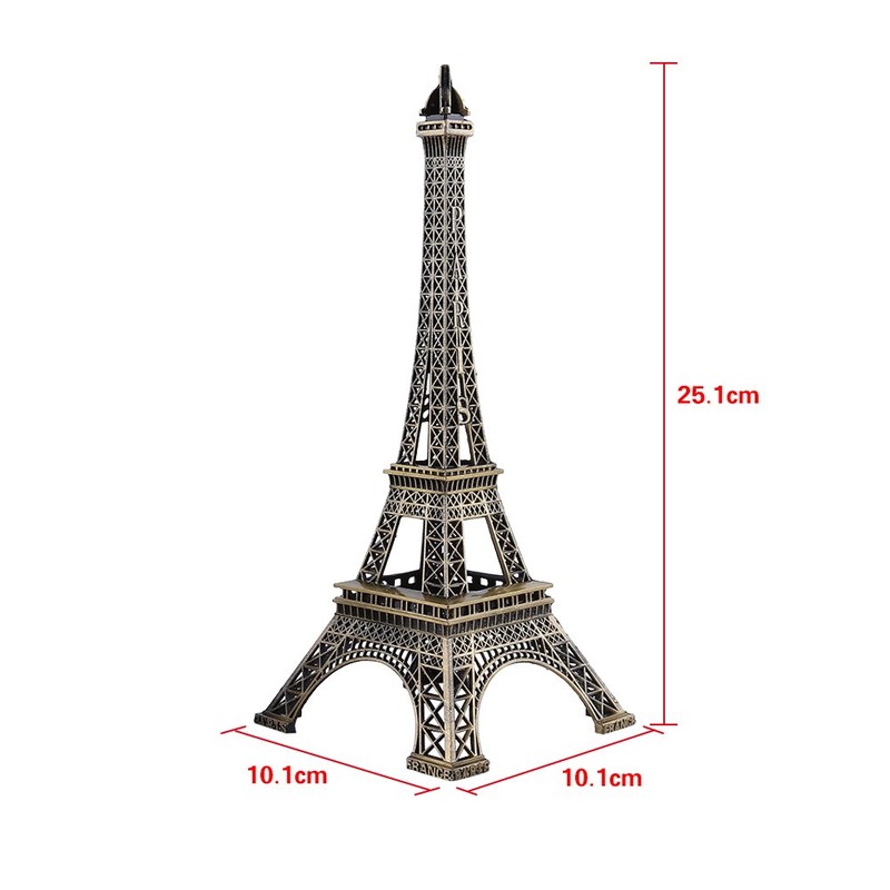 Eiffel Tower Statue Decor, Bronze Metal Paris Eiffel Tower Decor