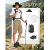 Moosehill Mens-Hiking-Shorts Cargo Lightweight Water Resistant Quick Dry Big &