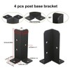 Crozgan 4pcs Deck Post Anchor Base Brackets Wood Fence Pergola