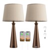 Seealle Modern Table Lamps Set of 2 - Touch Bedside