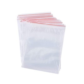 Bezall 100Pcs Clear Ziplock Bags Self Sealing Resealable Plastic Packing Bag Food Storage Bags for Jewelry, Candy, Nut (10cm*15cm)