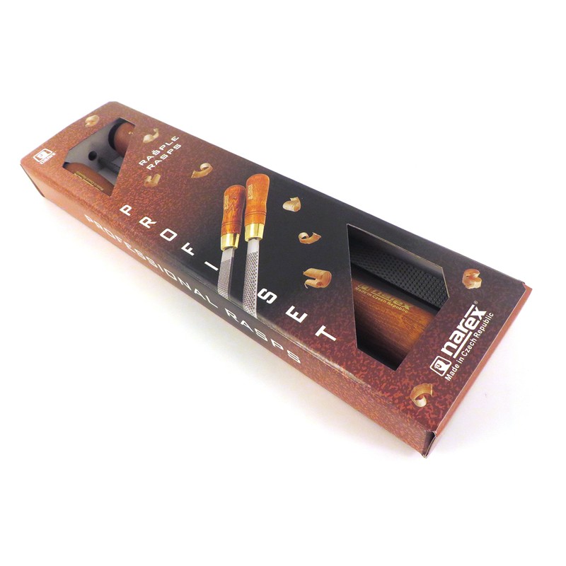 Narex 3 Piece Set Round Rattail, Half Round and Rectangular