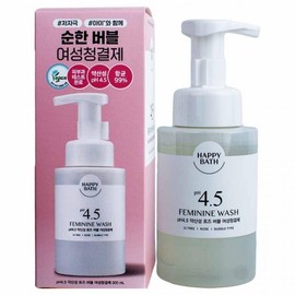 Happy Bath pH 4.5 Mild Acid Rose Bubble Feminine Wash 300ml 5ea