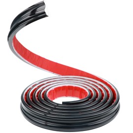 Flexible Molding Trim Self Adhesive-9.8 Feet Long Black Peel and Stick Molding for Bathroom, Wall Edge, Tile, Mirror Frame, Home Walls Decor