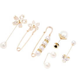 6 PCS Modesty Pin, Pin for Women -Multi-Purpose Fantastic Clip Clasps to Secure and Decorate Clothes