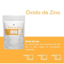 Nuneth- Óxido De Zinc 500 g | Sello De Oro Frances| Uso En Cremas, Protectores Solares Y Pomadas Caseras| Alta Pureza| Grado Cosmético.