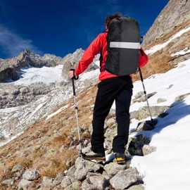 Anseom Waterproof Backpack Cover, Rucksack Rain Cover Rucksack Waterproof Cover Backpack Cover Waterproof Rucksack Cover for Outdoor Hiking Riding (L: 55-65L)