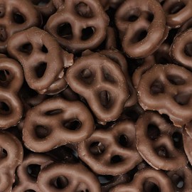 Dark Chocolate Covered Pretzels | 40 Ounce Bag | Salted Pretzels in Mildly Sweet Chocolate Coating