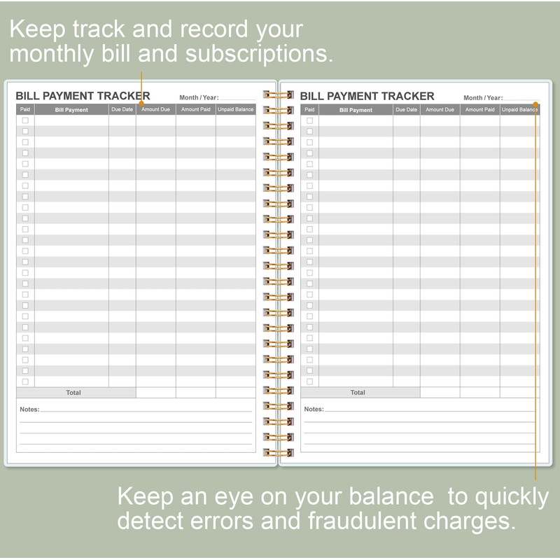 Monthly Bill Payment Checklist - Monthly Bill Organizer & Planner
