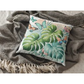 Cojines Baratos Mariposas Decoración Set De 4 Pz Tropicales