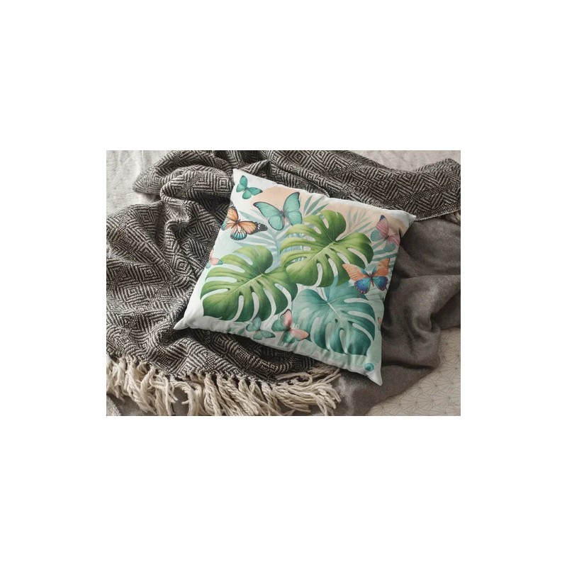 Cojines Baratos Mariposas Decoración Set De 4 Pz Tropicales