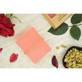 SVATV Handmade Soap with Natural, Soothing Herbs of Rose & Cardamom Moisturised - Traditional Ayurvedic Herbal Body Soap Bars for Men & Women, All Skin Types - 125 g