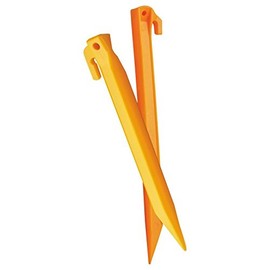 Vango 20cm Plastic Tent Pegs - 5 Pack, Orange, One Size