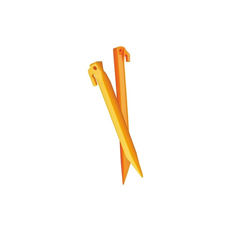 Vango 20cm Plastic Tent Pegs - 5 Pack, Orange, One