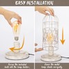 Small Table Lamp, Touch Control Table Lamp with Brushed White