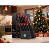 Knife Set - 15 PCS Kitchen Knife Set with Built-in