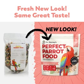 Dr. Harvey's Perfect Parrot Blend - Natural Food for Large Parrots (5 pounds)