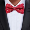 Retreez Men Woven Pre-tied Bow Tie Snowflake Christmas 13 cm