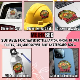 When Life Gives You Dumpster Fires Roast Marshmallows Sticker Funny Dumpster Fire Stickers Meme Garbage Fire Trash Humor Waterproof Vinyl Decal for Water Bottles Tumblers Laptops Hard Hat Cars