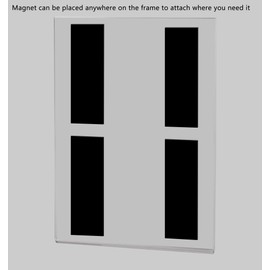 Metal Mount Sign Holder 5" x 7" with Magnets for Menu Cards and Price Listings in Restaurants and Cafes Clear Acrylic Signage Sleeve by Marketing Holders