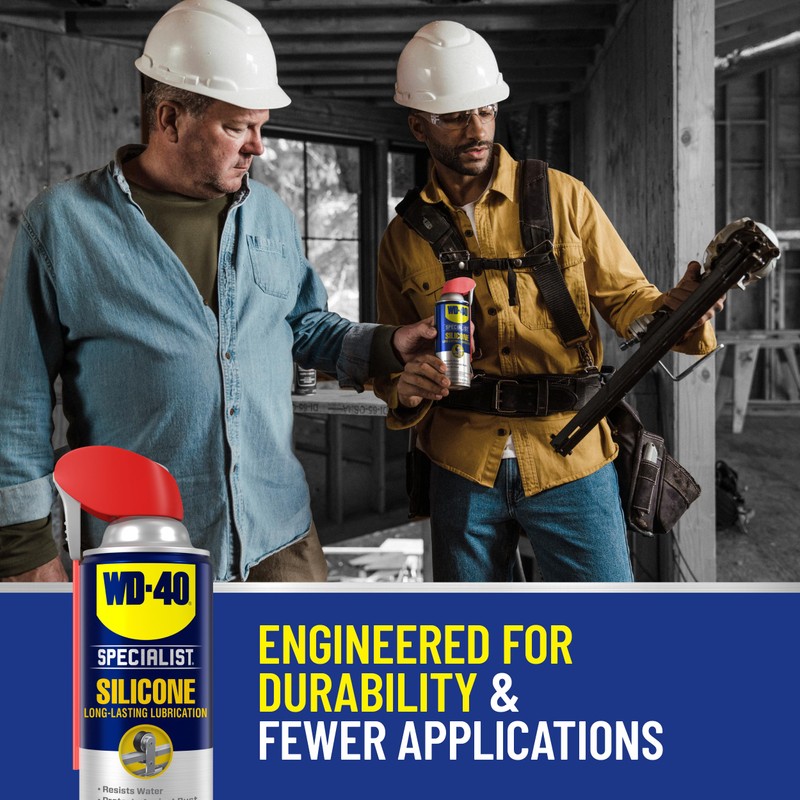 WD-40 Specialist Silicone Lubricant with Smart Straw Sprays 2 Ways,