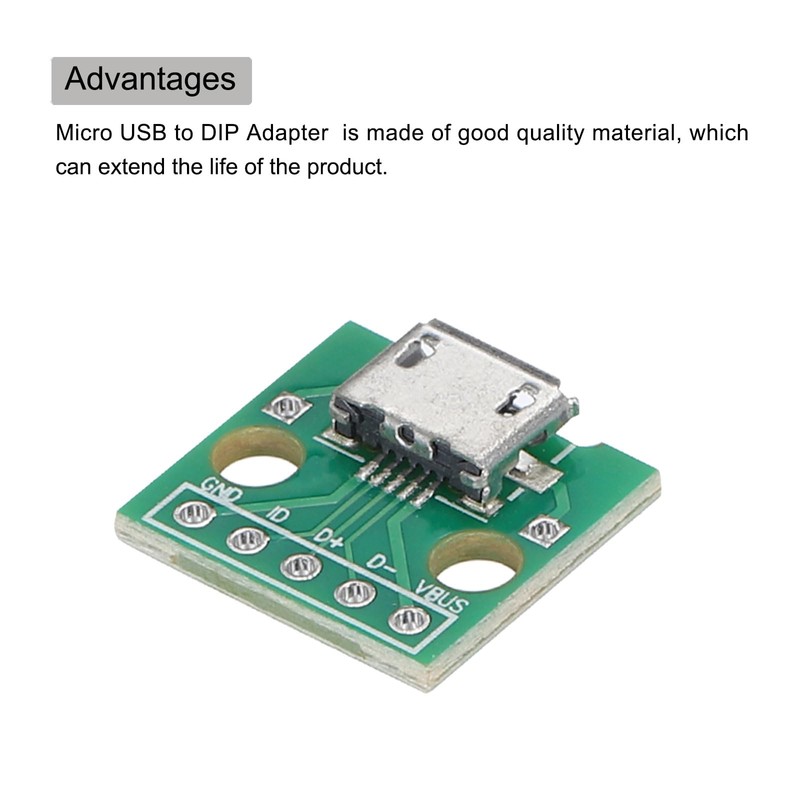 sourcing map 10 Pcs MiCro USB to Dip Female Sockets