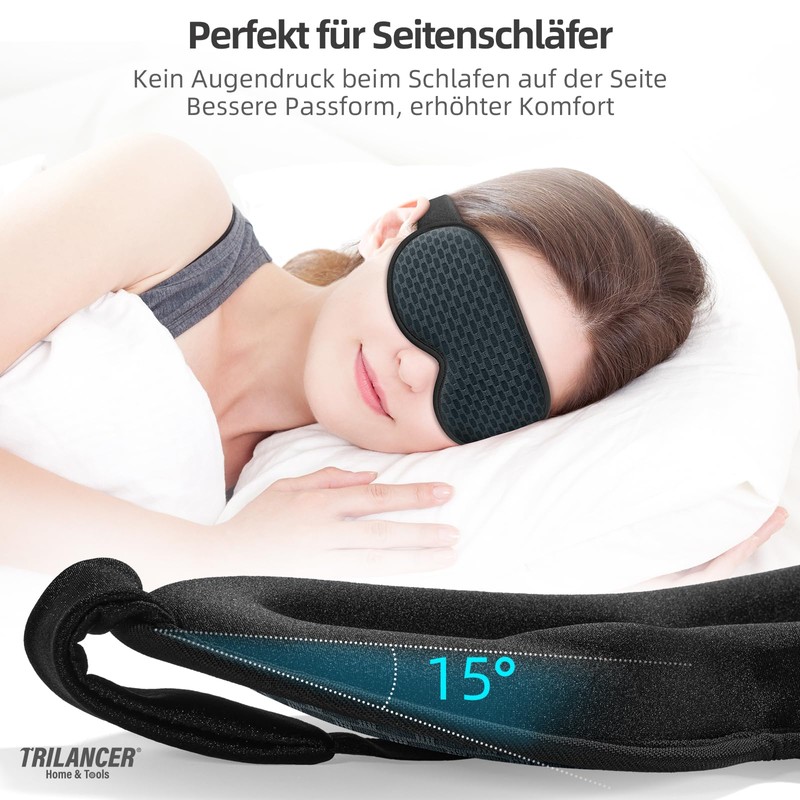 Eye Mask, Sleeping Mask, Side Sleeper, 3D Sleeping Mask, Eye