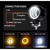 Par Faros Auxiliares Led Ojos De Ángel Niebla Led Moto