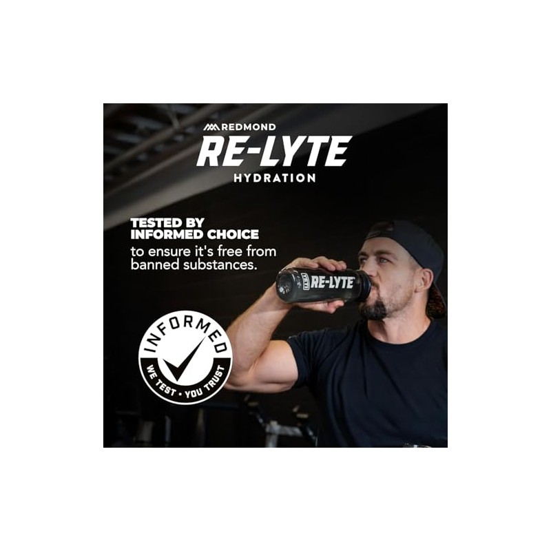 Redmond Lyte Electrolitos Naturales Real Salt Hidratación Clean Calorías Azúcares