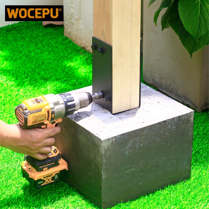 Wocepu 2 Pack Heavy Duty Stainless Steels U-Shape 4"x4"(Actually 4"x4")