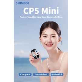 Shimbol CP5 - Mini monitor selfie para teléfono, visualización Vlog de 2.2 pulgadas, visualización LCD trasera de 2.4 G, 5G, transmisión de video, 30 metros, para transmisión en vivo, TikTok, tamaño