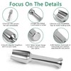 Mini SS304 stainless steel scoop with tamp tool,0.25 gram capacity