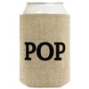 Father's Day Gift for Pop Burlap Pattern 2 Pack Can